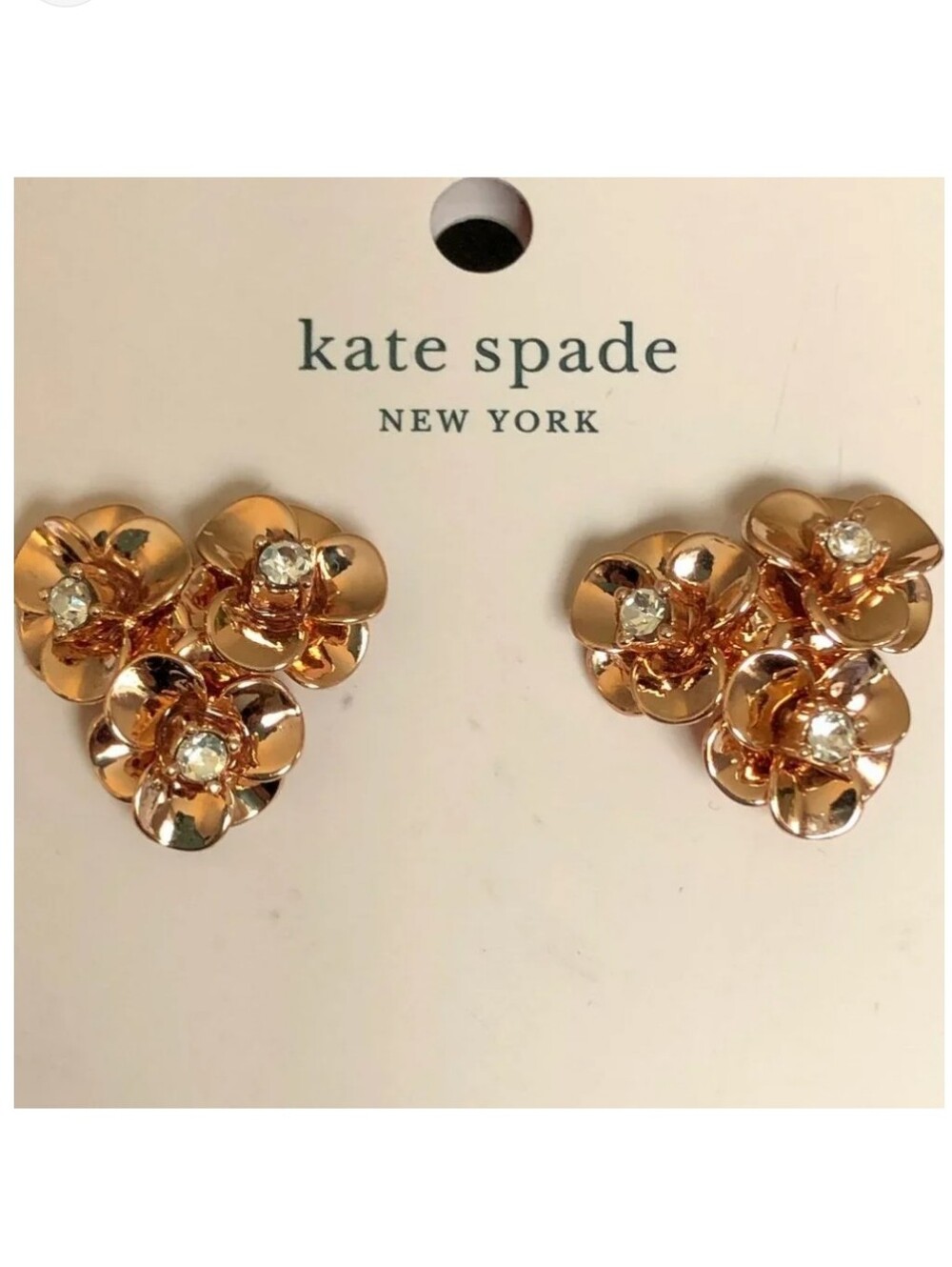 Kate Spade New York NEW "Shine On" Rose Gold-tone Flower Cluster Stud Earring